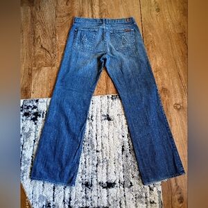 7 For All Mankind A Pocket Relaxed Jeans Blue Denim 34x32 Pre-Owned